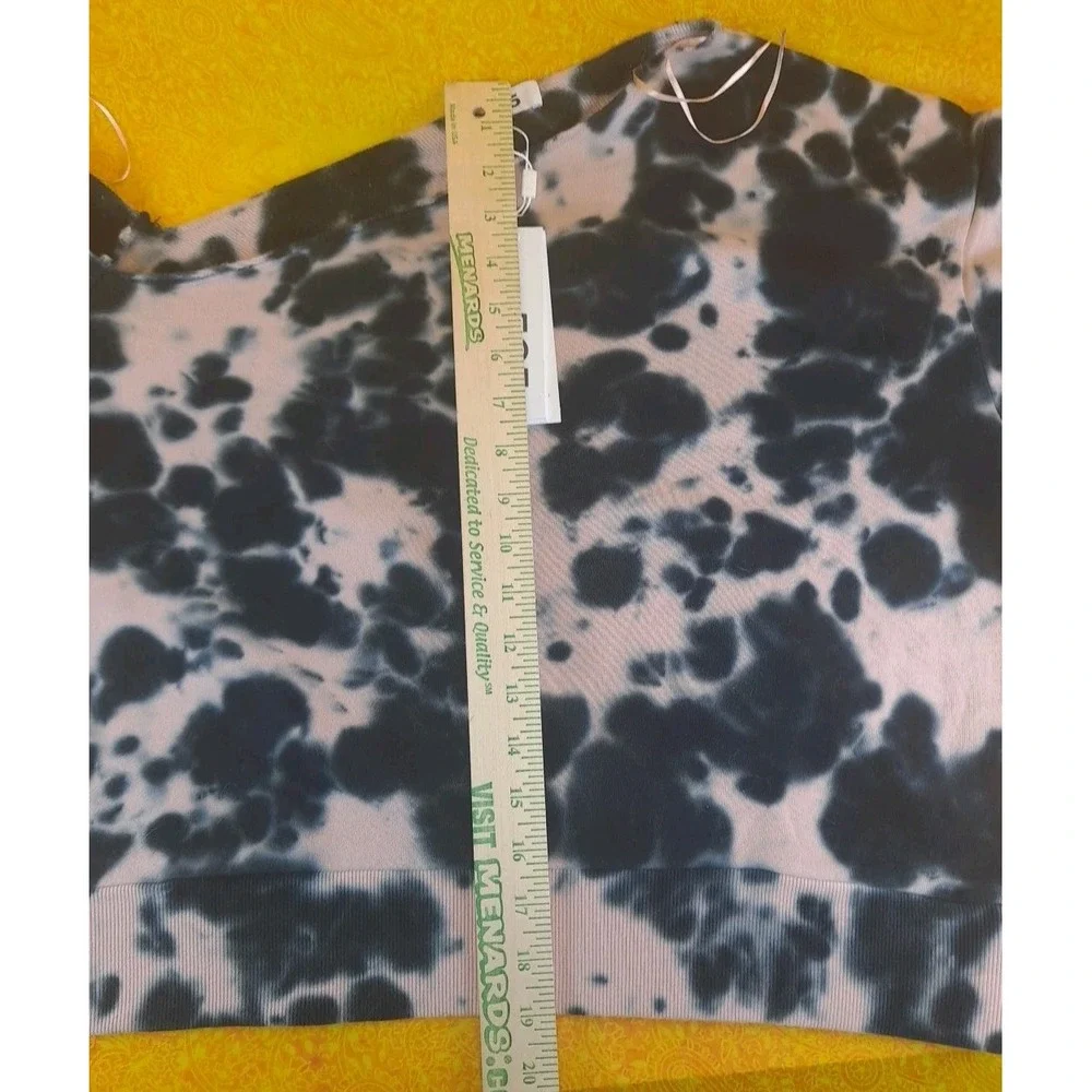 525 America Revolve Monochrome Tie-Dye Pink‎ And Black Sweatshirt Size XSmall
